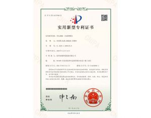專(zhuān)利證書(shū)：多孔堵板一次成型模具